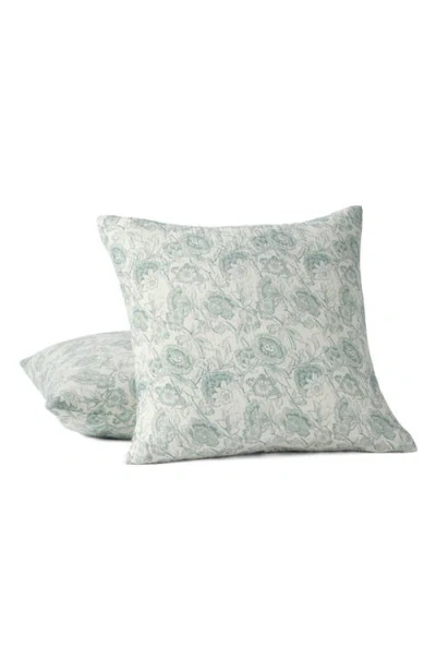 Coyuchi Balboa Organic Matelassé Print Decorative Pillow Cover In Green
