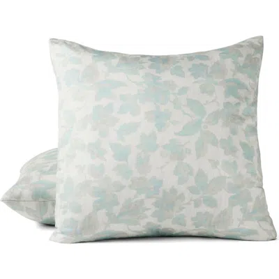 Coyuchi Camellia Organic Cotton Sateen Pillow Sham In Green