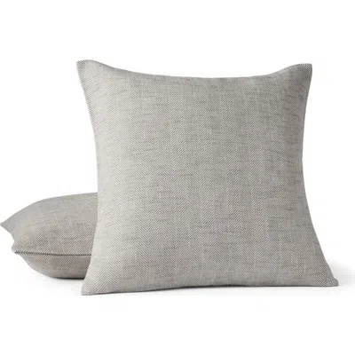 Coyuchi Canyon Organic Cotton Throw Pillow In Gray