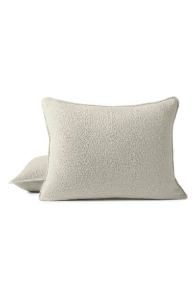 Coyuchi Cascade Organic Cotton Matelassé Sham In Neutral