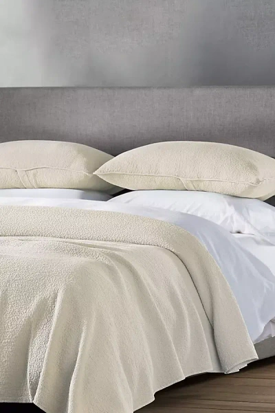 Coyuchi Cascade Organic Matelasse Blanket In Neutral