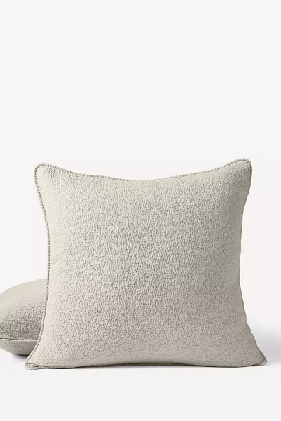 Coyuchi Cascade Organic Matelasse Euro Sham
