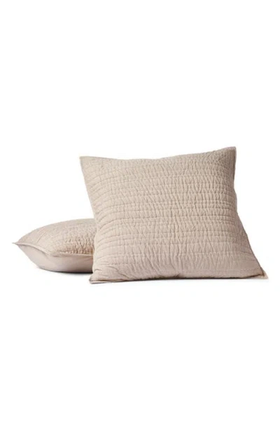 Coyuchi Channel Handstitched Organic Cotton Sham In Neutral