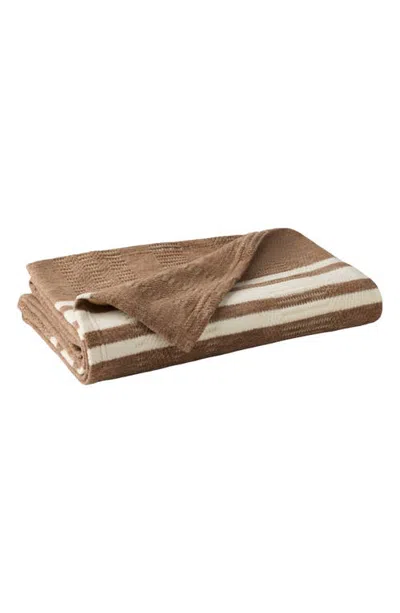 Coyuchi Cirrus Supersoft Organic Cotton Throw Blanket In Brown