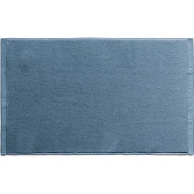 Coyuchi Classic Organic Cotton Bath Mat In Blue