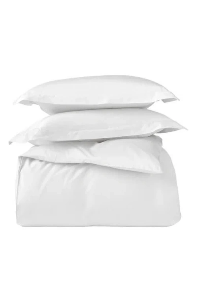Coyuchi Classic Organic Cotton Sateen Duvet & Sham Set In White