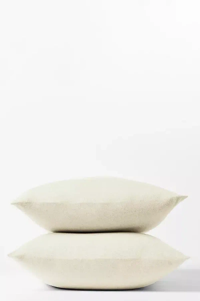 Coyuchi Cloud Brushed Organic Flannel Pillowcase Set In Neutral