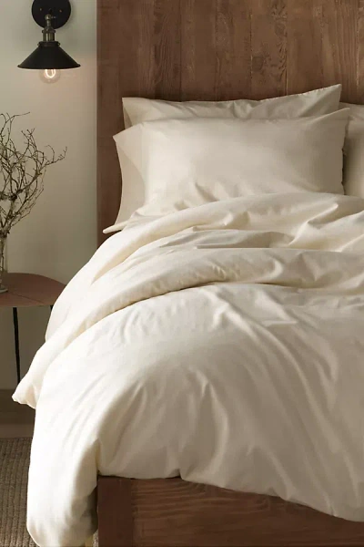 Coyuchi Cloud Brushed Organic Flannel Sham In White