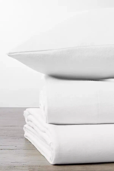 Coyuchi Cloud Brushed Organic Flannel Sham In White