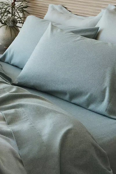 Coyuchi Cloud Brushed Organic Flannel Sheet Set
