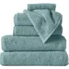 Coyuchi Cloud Loom™ Organic Cotton 6-piece Towel Set In Blue