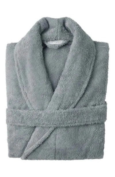 Coyuchi Cloud Loom Organic Cotton Robe In Gray