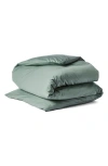 Coyuchi Cloud Soft 320 Thread Count Organic Cotton Sateen Duvet Cover In Sage