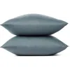 Coyuchi Cloud Soft 320 Thread Count Organic Cotton Sateen Pillowcases In Gulf