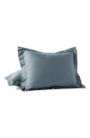Coyuchi Cloud Soft Organic Cotton Cotton Sateen Sham In Gulf