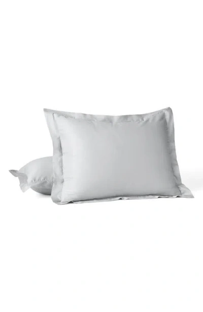 Coyuchi Cloud Soft Organic Cotton Sateen Pillow Sham In Gray