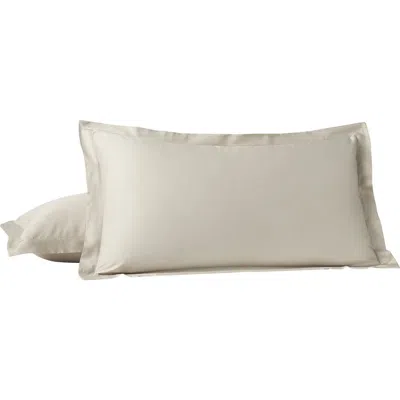 Coyuchi Cloud Soft Organic Cotton Sateen Sham In Nude
