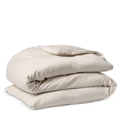 Coyuchi Cloud Soft Sateen Duvet Cover, Full/queen In Pale Gray