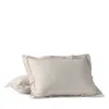Coyuchi Cloud Soft Sateen Standard Sham In Pale Gray