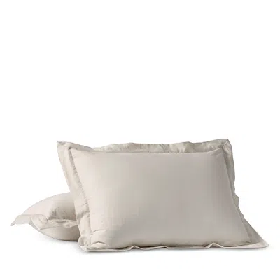 Coyuchi Cloud Soft Sateen Standard Sham In Gray