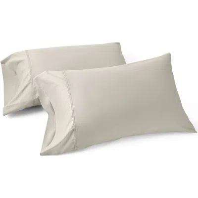 Coyuchi Cloud Soft Set Of 2 Organic Cotton Sateen Pillowcases In Neutral