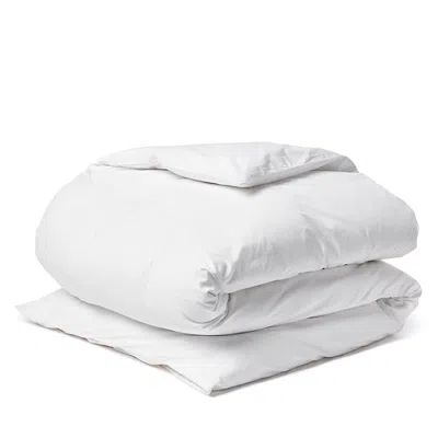 Coyuchi Cotton Percale Duvet Cover, Full/queen In White