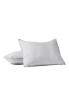 Coyuchi Crinkled Organic Cotton Percale Sham In Pewter