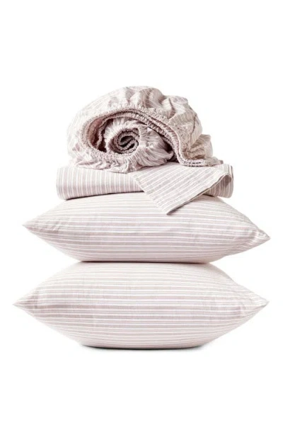 Coyuchi Crinkled Organic Cotton Percale Sheet Set In Neutral