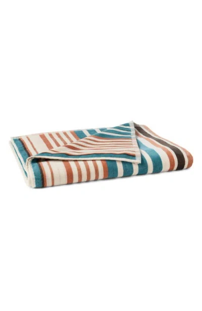 Coyuchi Dawn Stripe Organic Cotton Beach Towel In Multi