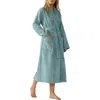 Coyuchi Gender Inclusive Cloud Loom™ Organic Cotton Robe In Blue