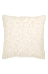 Coyuchi Hand Stitched Organic Cotton Euro Sham In White