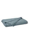 Coyuchi Helena Organic Linen Blanket In Blue