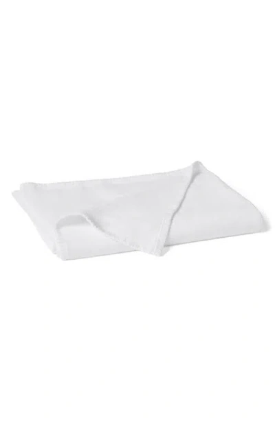 Coyuchi Helena Organic Linen Throw Blanket In White