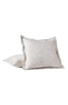 Coyuchi Heritage Jacquard Organic Cotton Sham In White