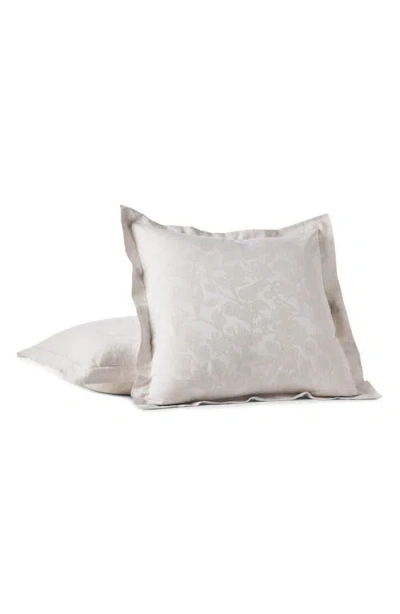 Coyuchi Heritage Jacquard Organic Cotton Sham In White