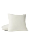 Coyuchi Honeycomb Organic Cotton Euro Pillow Sham In White