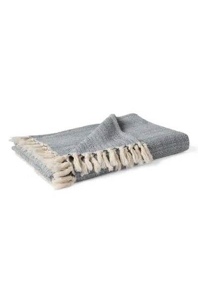 Coyuchi Lido Organic Cotton Throw Blanket In Gray