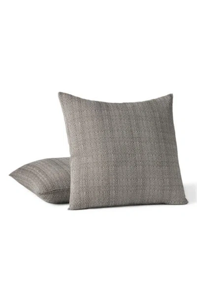 Coyuchi Lido Organic Cotton Throw Pillow Cover In Gray