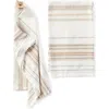 Coyuchi Lobos Set Of 2 Organic Cotton Hand Towels In Soft White W/hazel