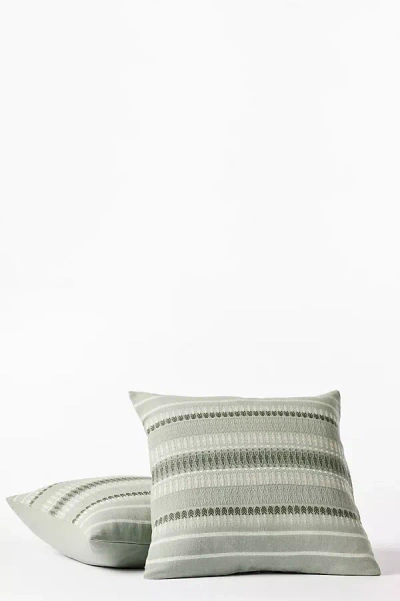 Coyuchi Lost Coast Organic Pillow Cover In Green
