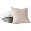 Coyuchi Marshall Organic Cotton Pillow Cover In Undyed W/oyster