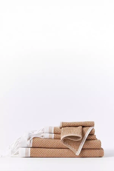 Coyuchi Mediterranean Organic 6pc Towel Set In Orange