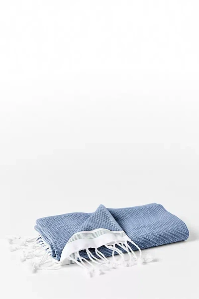 Coyuchi Mediterranean Organic Bath Sheet In Blue