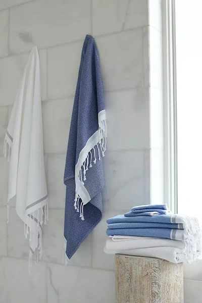 Coyuchi Mediterranean Organic Bath Towel In Blue