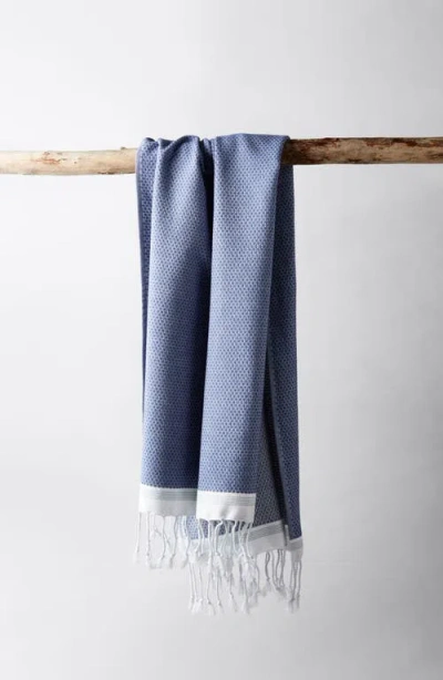 Coyuchi Mediterranean Organic Cotton Bath Essentials In Blue