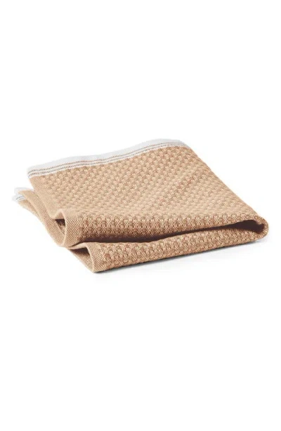 Coyuchi Mediterranean Organic Cotton Bath Essentials In Fawn W/rust