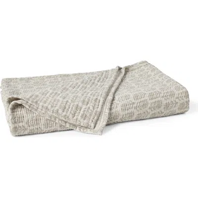 Coyuchi Mirada Organic Cotton Matelassé Throw Blanket In Neutral