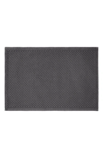 Coyuchi Moonstone Organic Cotton Bath Rug In Gray