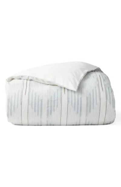 Coyuchi Morelia Jacquard Organic Cotton Duvet In Blue