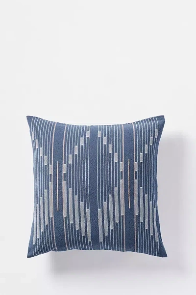 Coyuchi Morelia Organic Pillow Cover In Blue